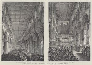 Reapertura de la nave restaurada de la Abadía de St Alban